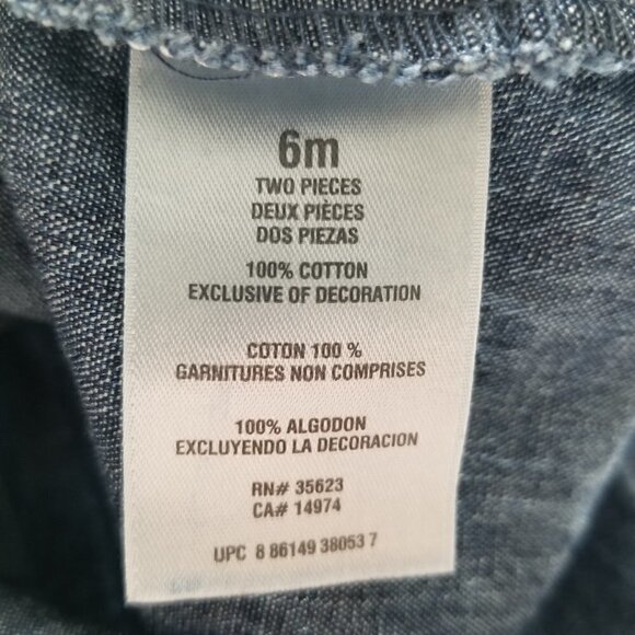 4/$25 Carter's Denim Chambray Halter Tunic Dress - Picture 5 of 6